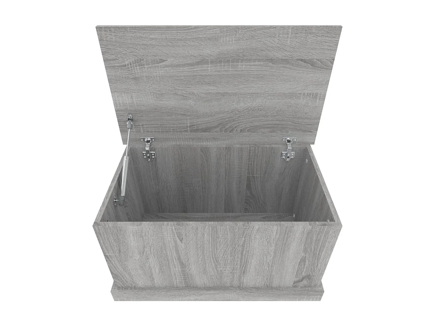 Baúl almacenaje madera contrachapada gris sonoma 70x40x38 cm