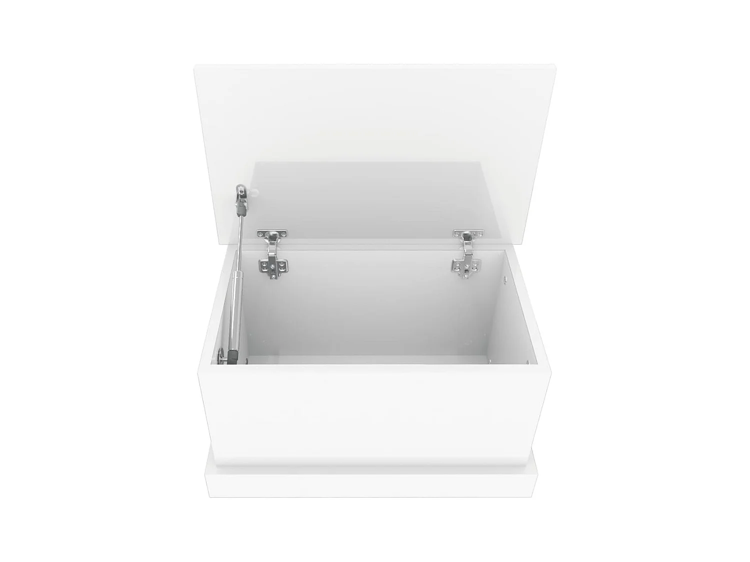 Contenitore Bianco Lucido 50x30x28 cm Legno Multistrato