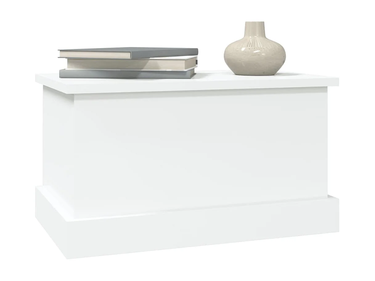Contenitore Bianco Lucido 50x30x28 cm Legno Multistrato
