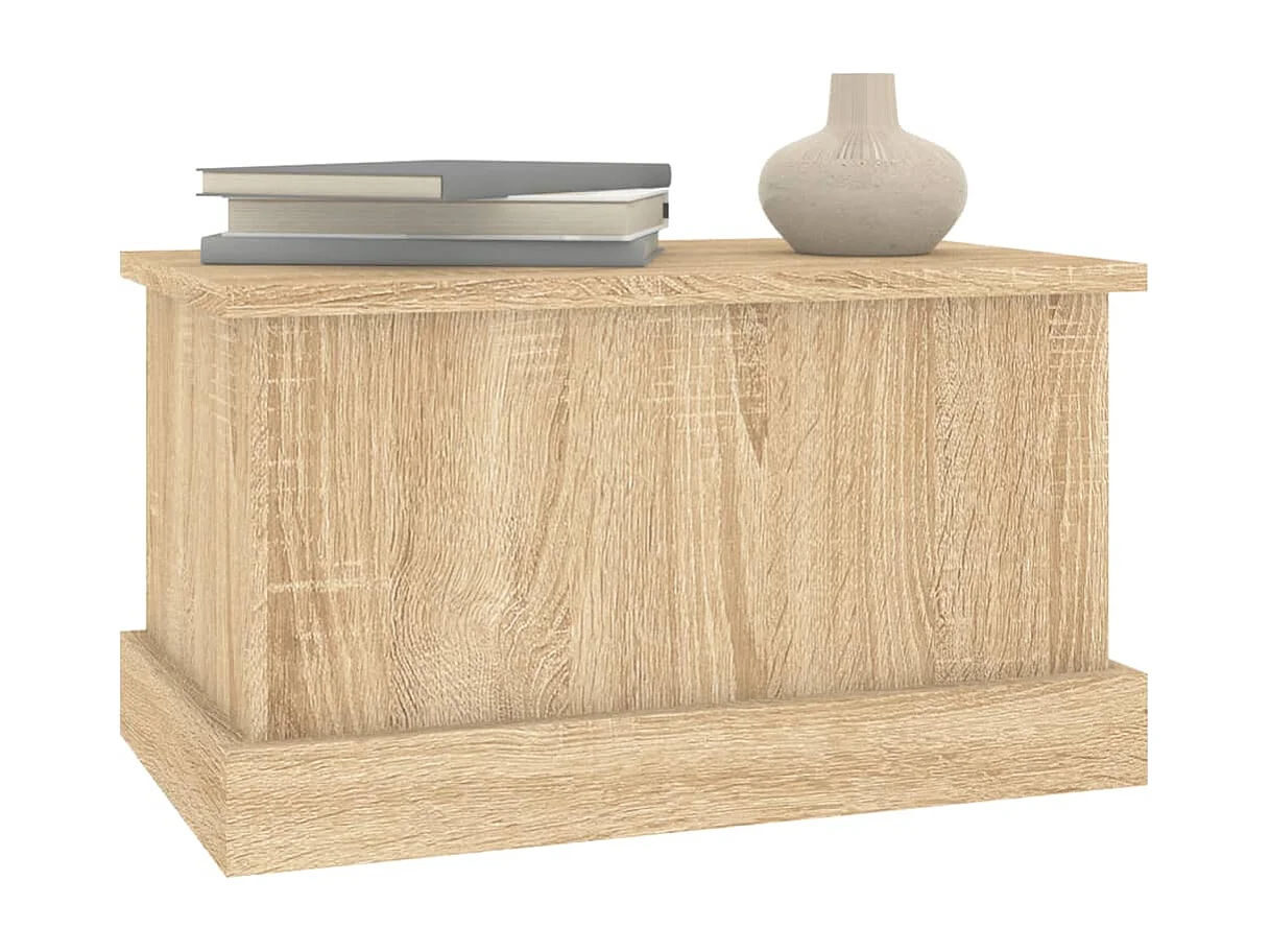 Coffre de rangement Chêne Sonoma 50x30x28 cm Bois d'ingénierie