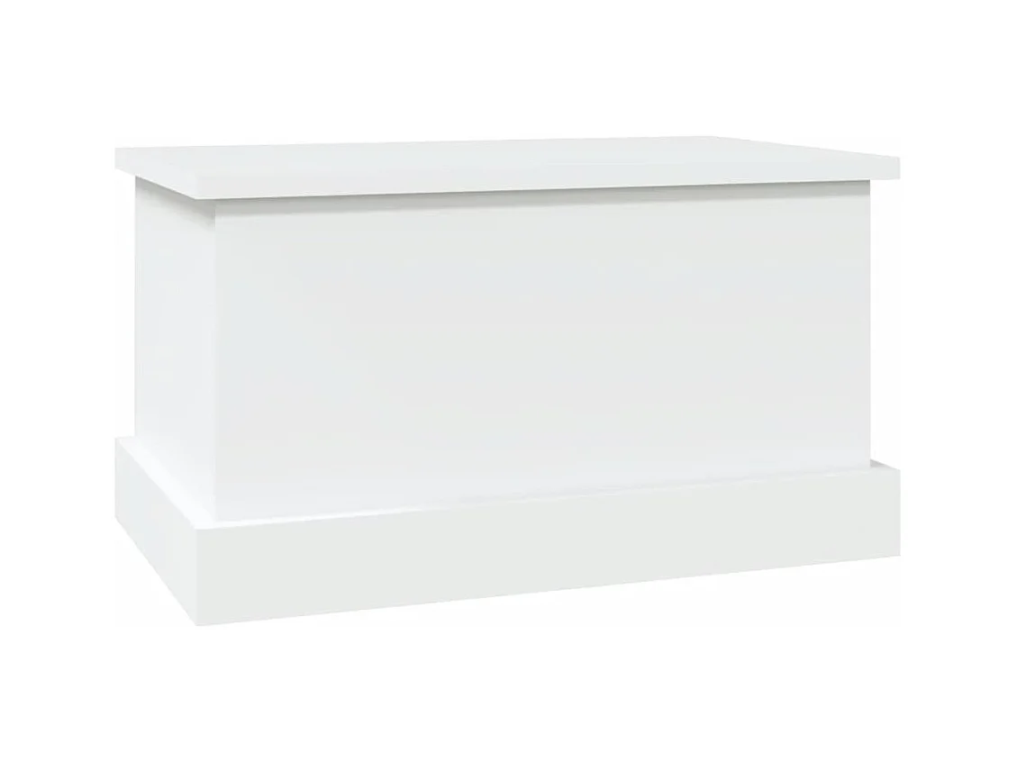 Contenitore Portaoggetti Bianco 50x30x28 cm Legno Multistrato
