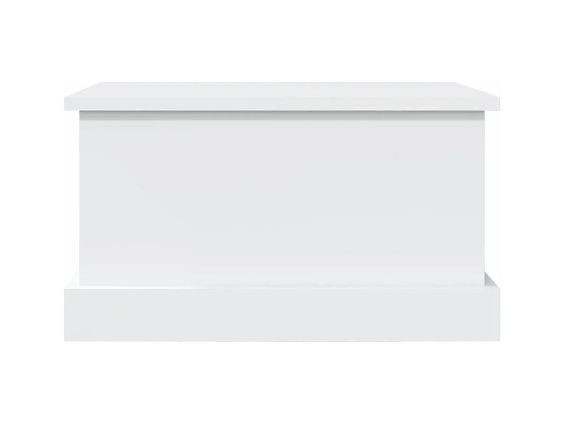 Contenitore Portaoggetti Bianco 50x30x28 cm Legno Multistrato