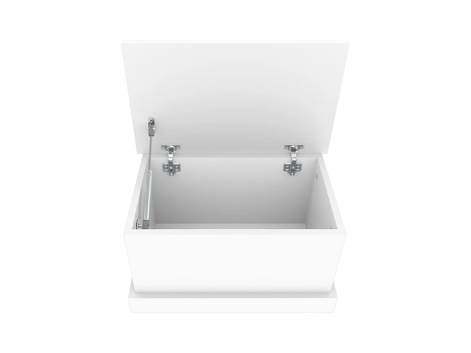 Contenitore Portaoggetti Bianco 50x30x28 cm Legno Multistrato