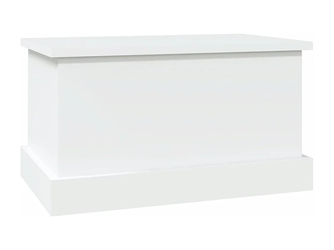 Coffre de rangement Blanc 50x30x28 cm Bois d'ingénierie