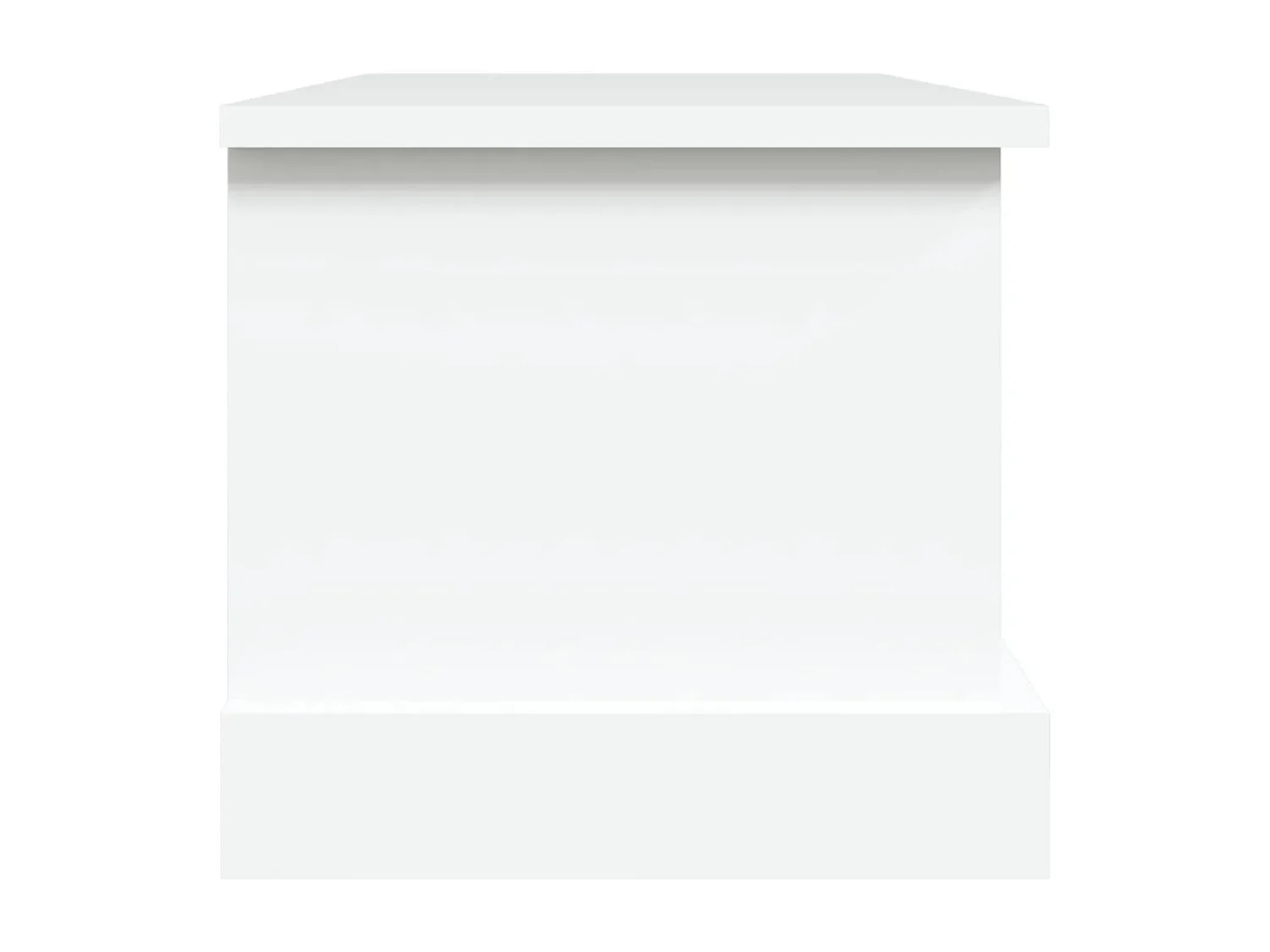 Coffre de rangement Blanc 50x30x28 cm Bois d'ingénierie