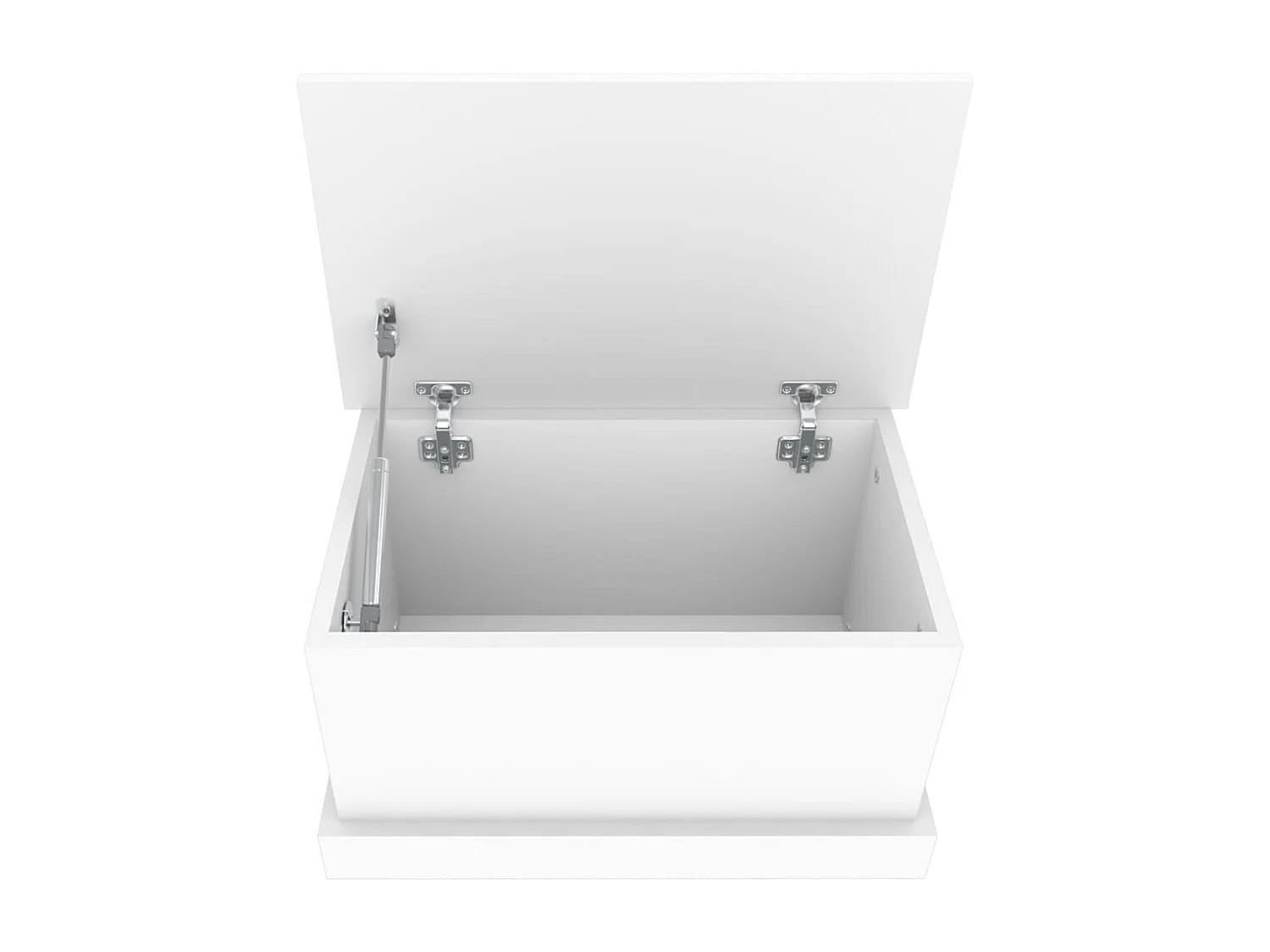 Coffre de rangement Blanc 50x30x28 cm Bois d'ingénierie