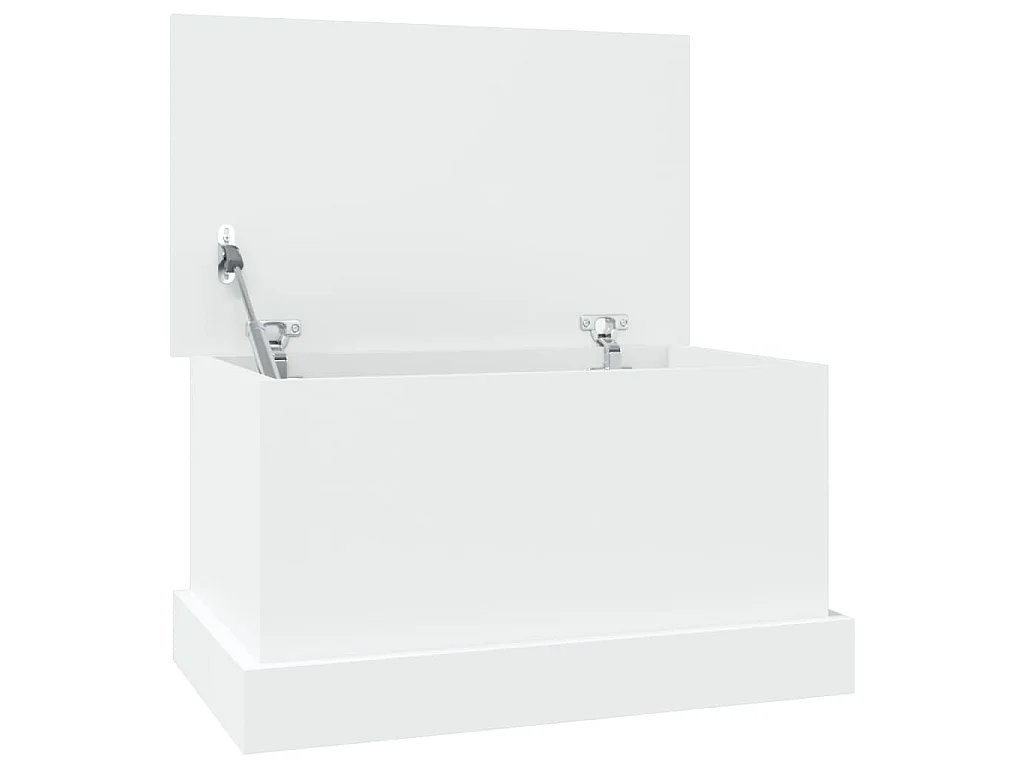 Caixa de arrumação branca 50x30x28 cm madeira projetada