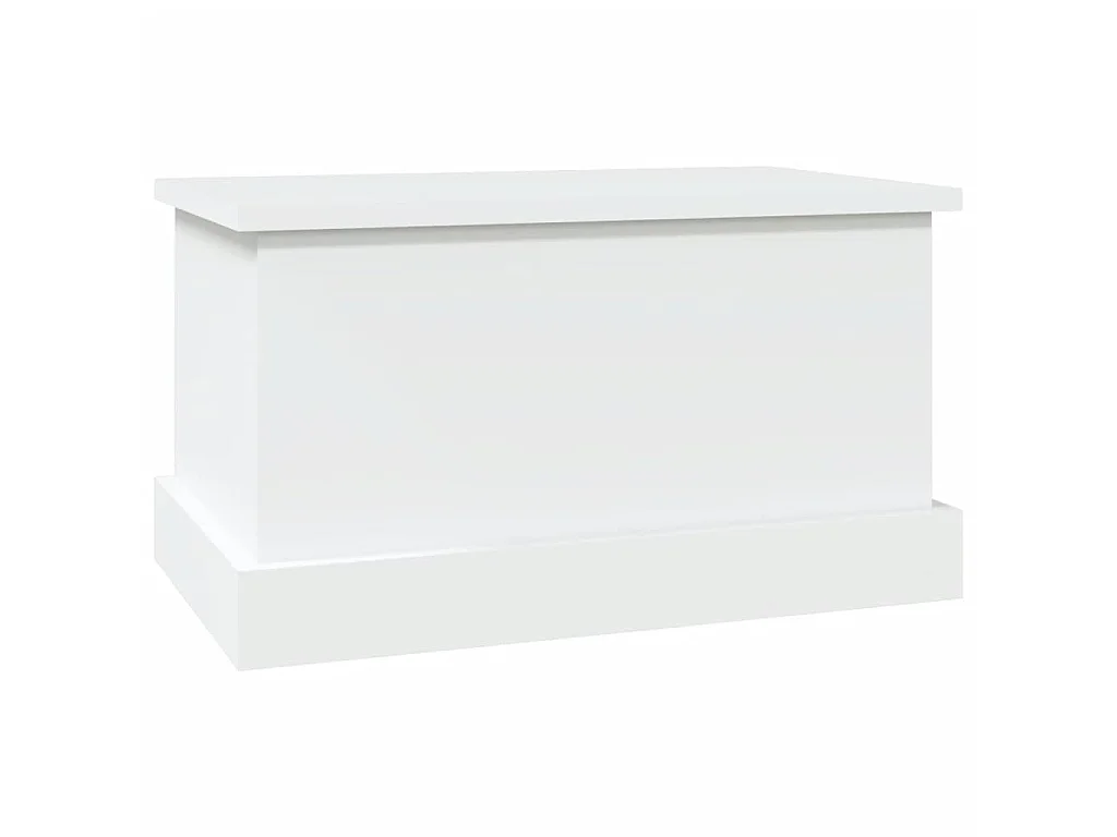 Caixa de arrumação branca 50x30x28 cm madeira projetada