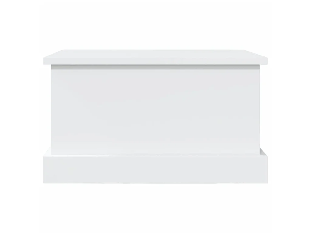 Caixa de arrumação branca 50x30x28 cm madeira projetada