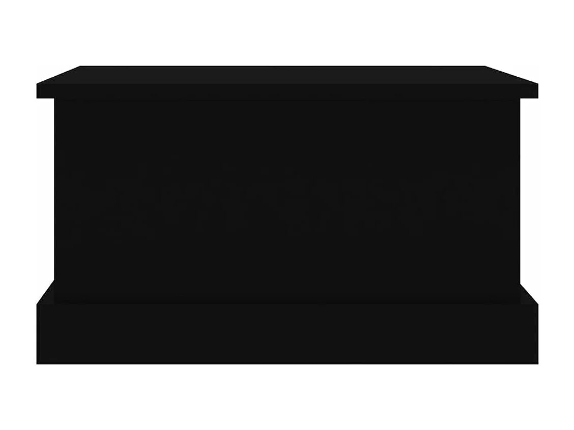 Caixa de arrumação 50x30x28 cm derivados de madeira preto