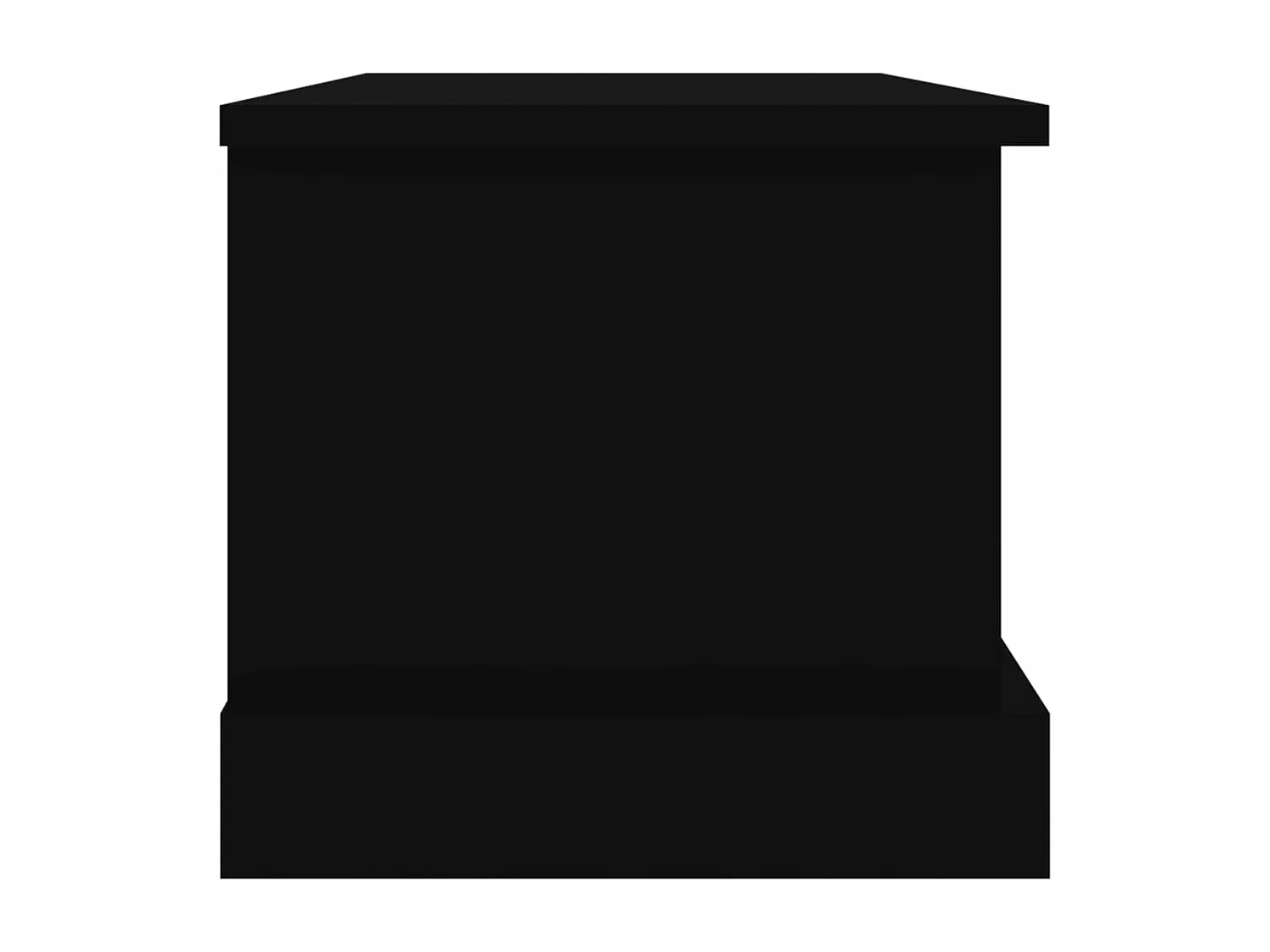 Truhe Schwarz 50x30x28 cm Holzwerkstoff