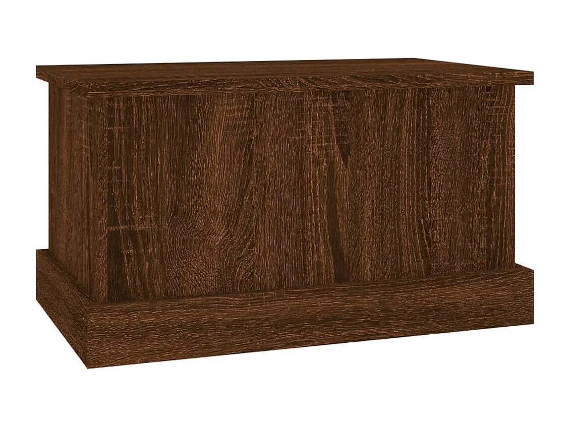 Boîte de rangement chêne marron 50x30x28 cm bois d'ingénierie