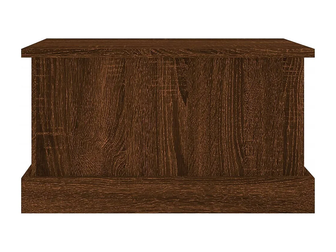 Boîte de rangement chêne marron 50x30x28 cm bois d'ingénierie