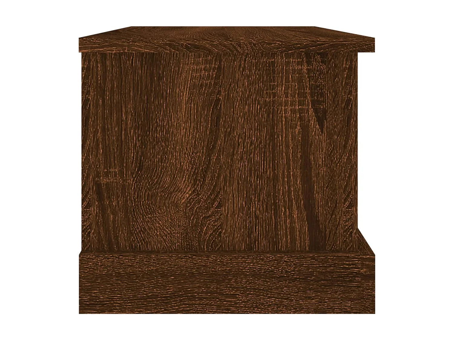 Boîte de rangement chêne marron 50x30x28 cm bois d'ingénierie