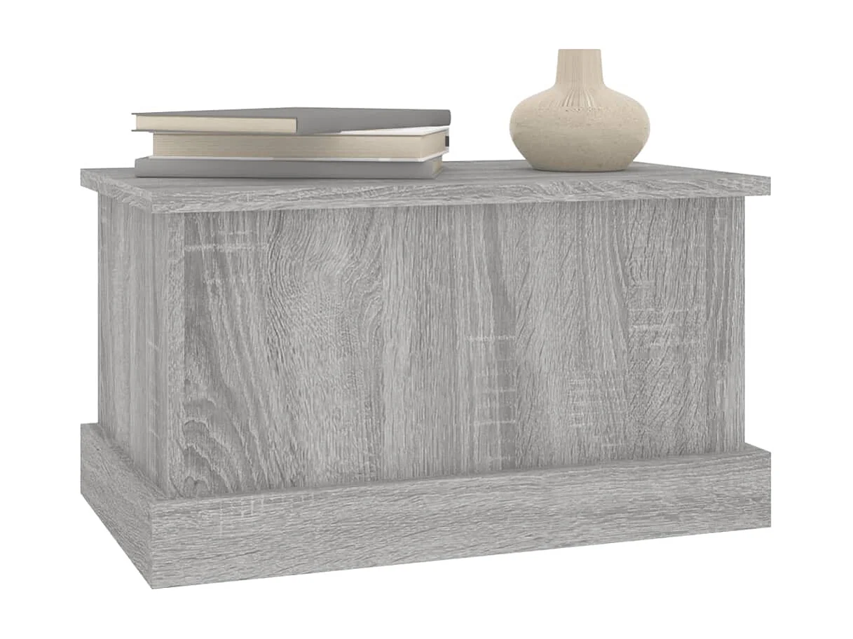 Boîte de rangement sonoma gris 50x30x28 cm bois d'ingénierie