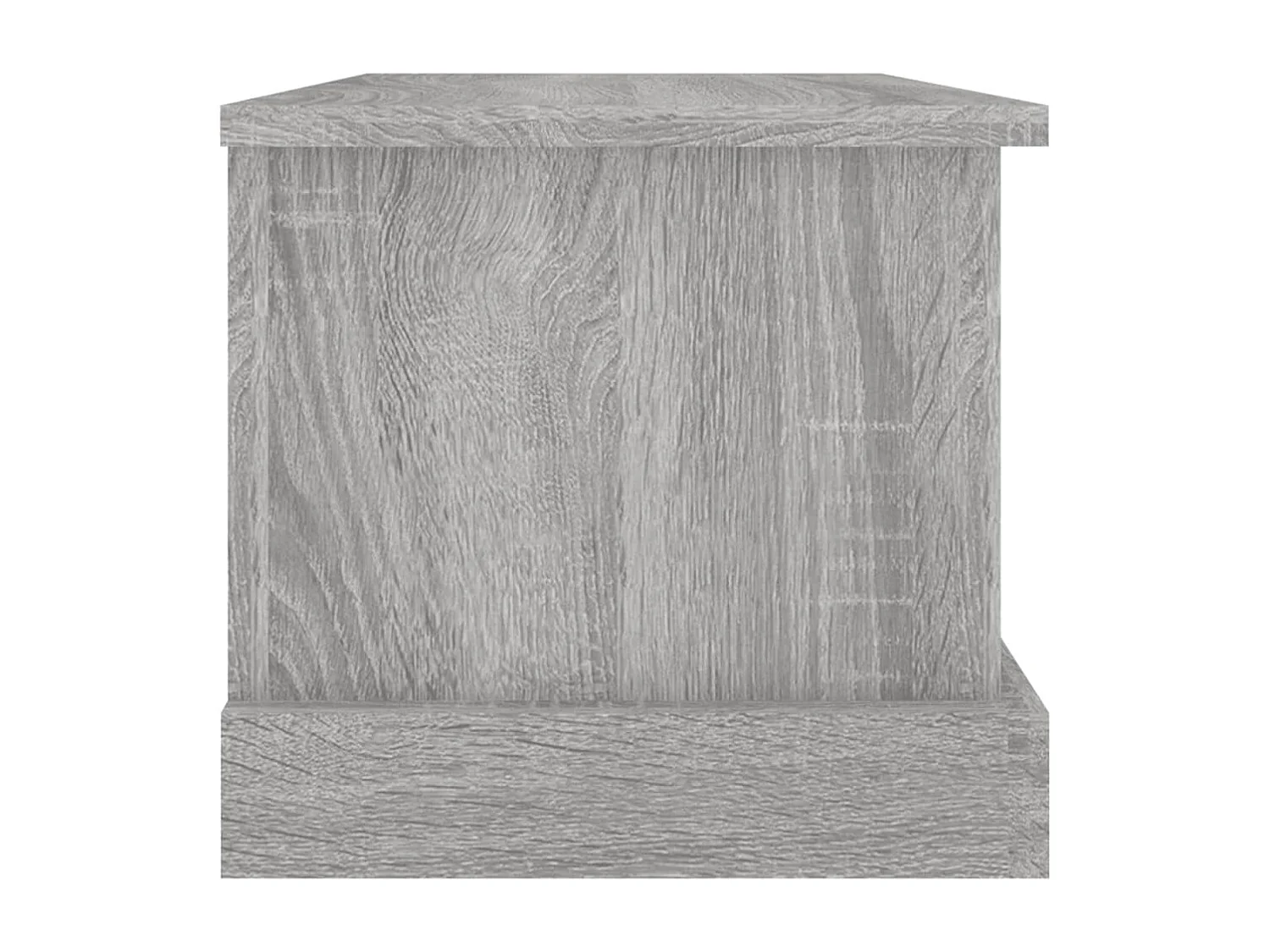 Baúl almacenaje madera contrachapada gris sonoma 50x30x28 cm