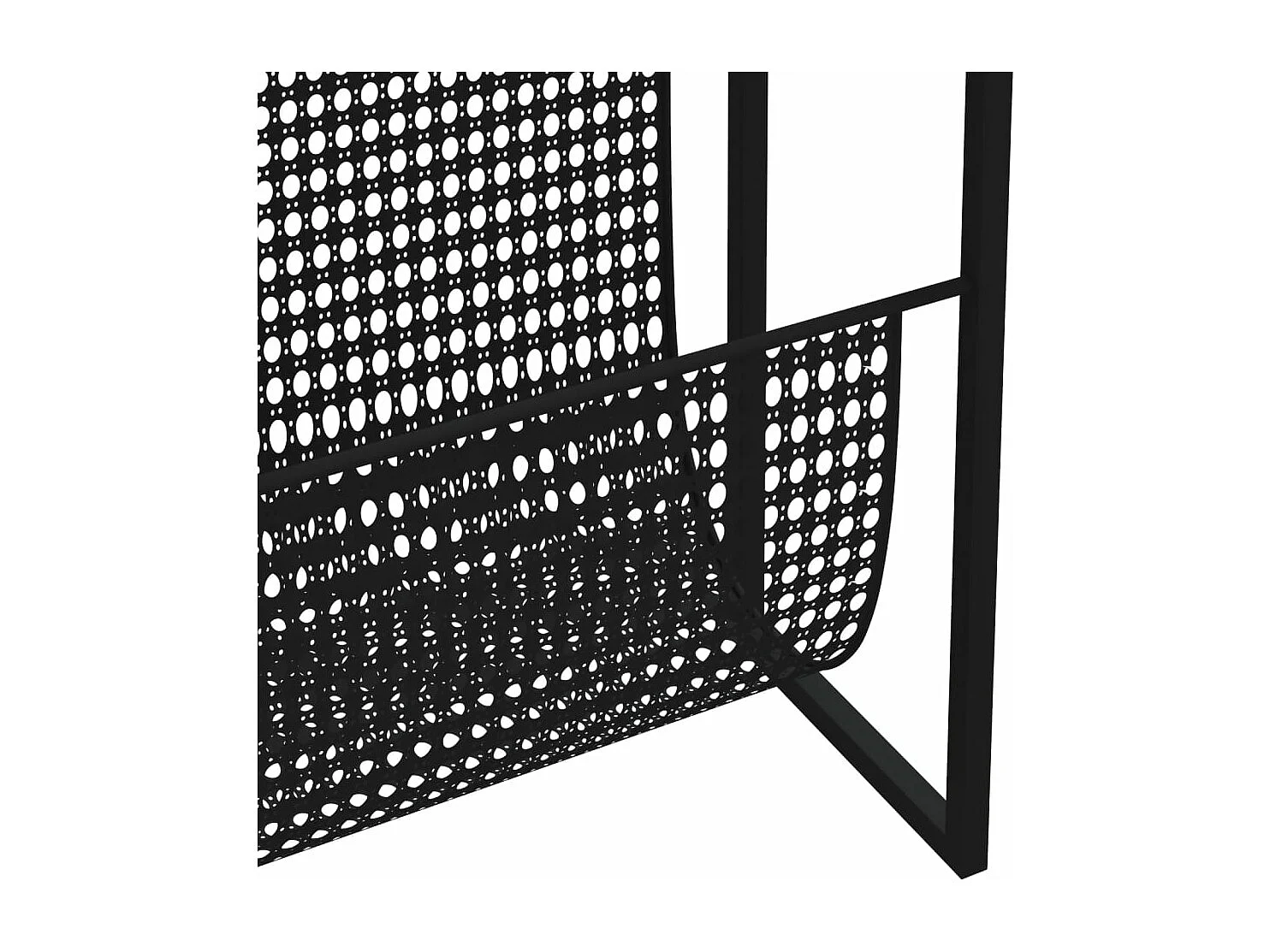 Porte-revue Noir 35x15x45 cm Acier