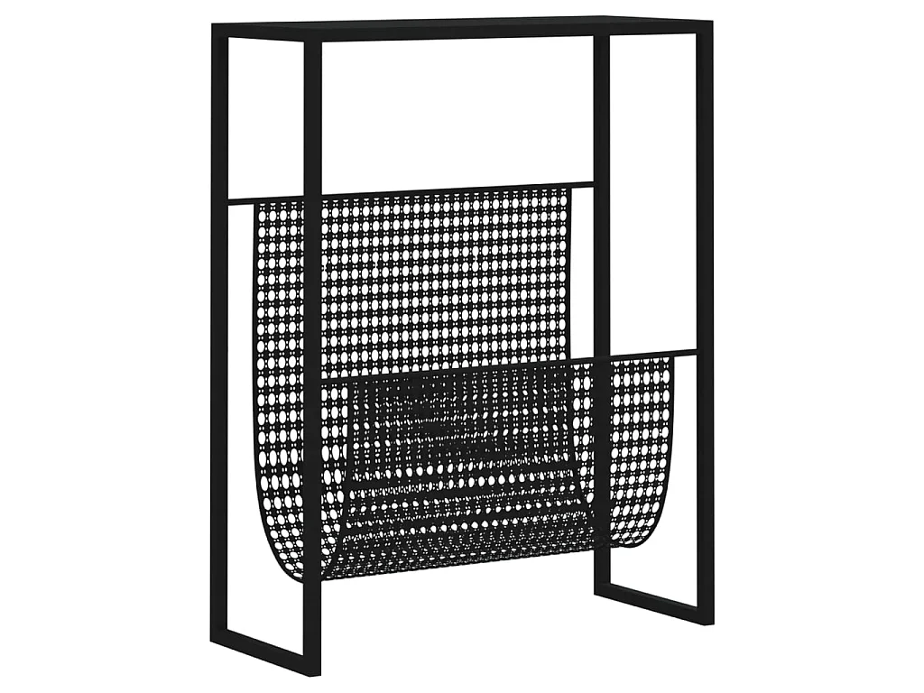 Porte-revue Noir 35x15x45 cm Acier