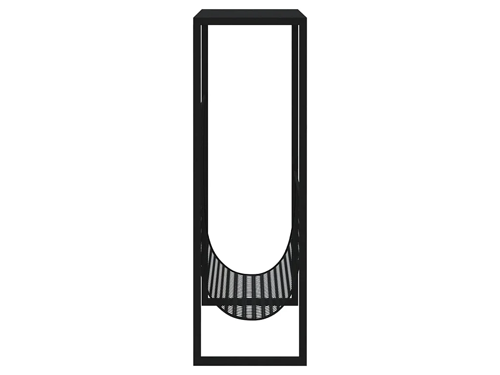 Porte-revue Noir 35x15x45 cm Acier