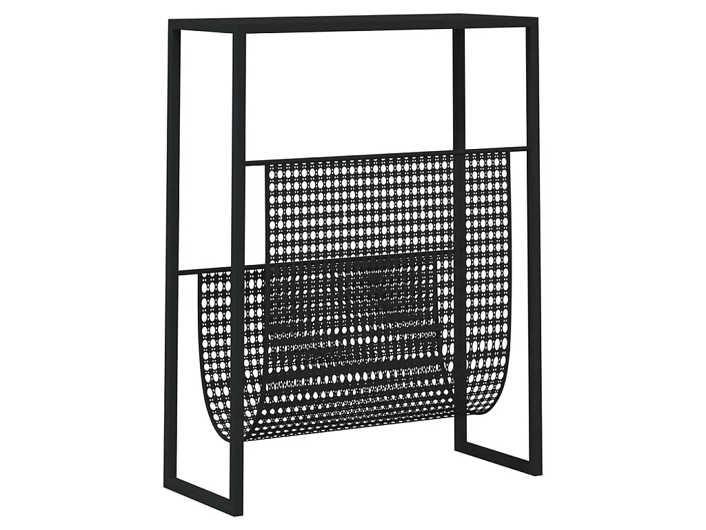 Porte-revue Noir 35x15x45 cm Acier