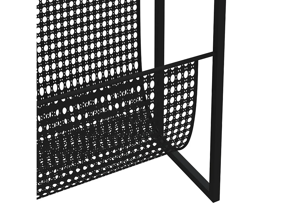 Porte-revue Noir 35x15x45 cm Acier