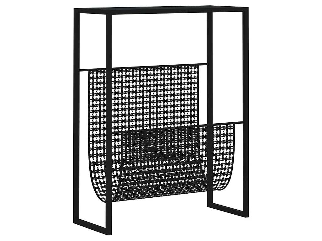 Porte-revue Noir 35x15x45 cm Acier