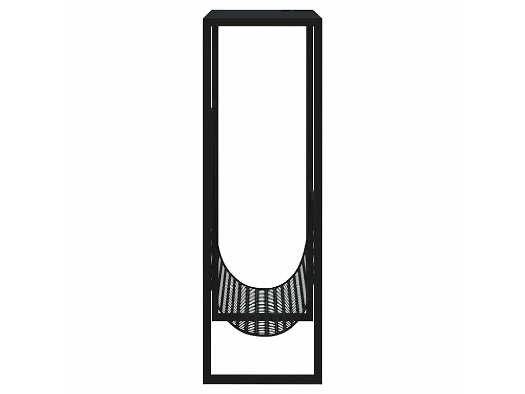Porte-revue Noir 35x15x45 cm Acier