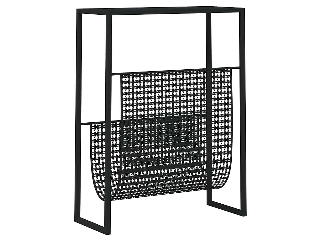 Porte-revue Noir 35x15x45 cm Acier