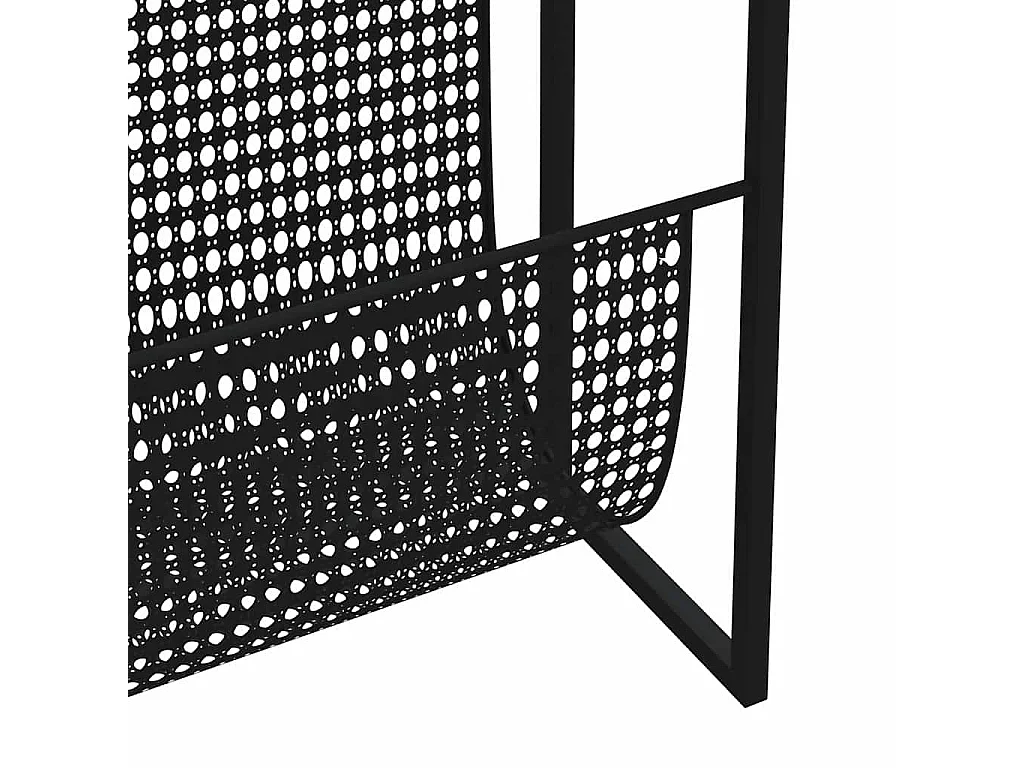 Porte-revue Noir 35x15x45 cm Acier