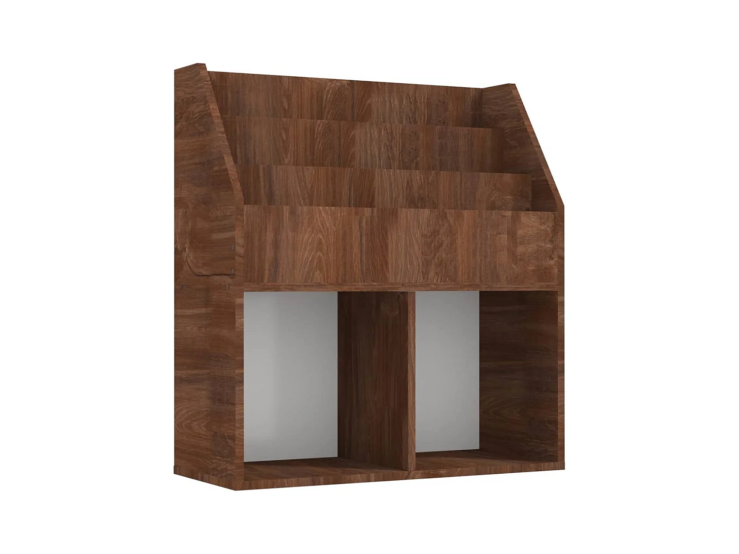 Revistero niños madera contrachapada marrón roble 71x30x78,5 cm