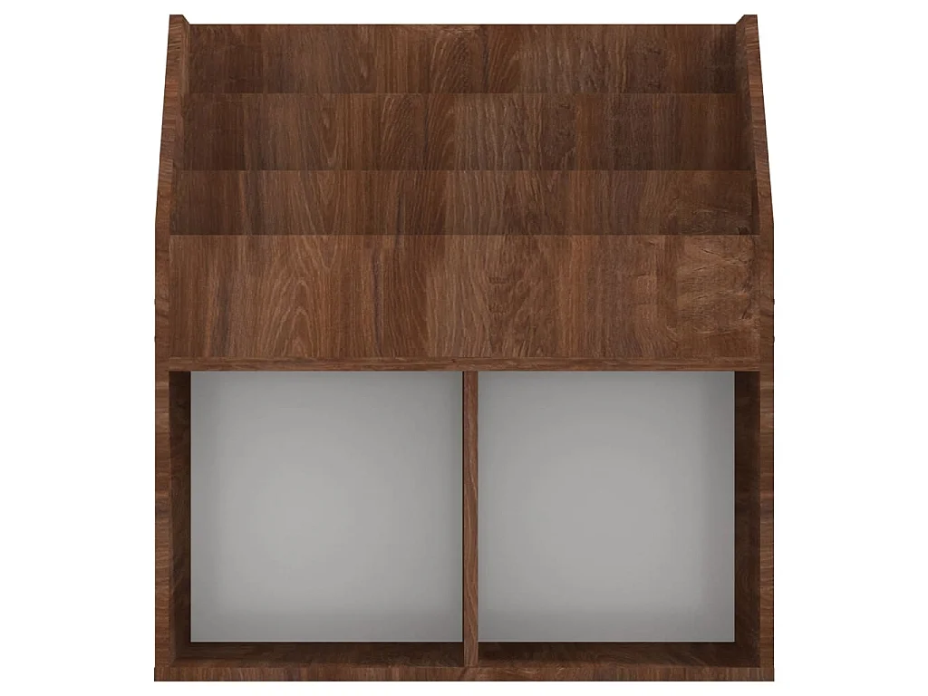 Revistero niños madera contrachapada marrón roble 71x30x78,5 cm