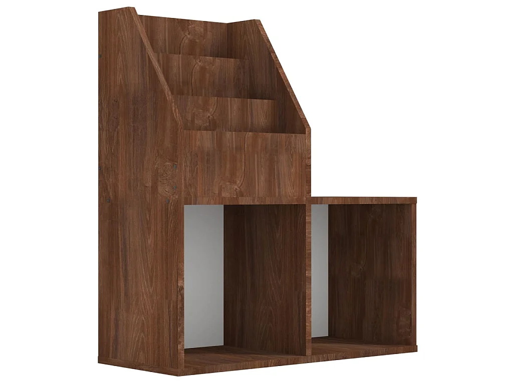 Porte-revue pour enfants Chêne marron 71x30x78,5 cm