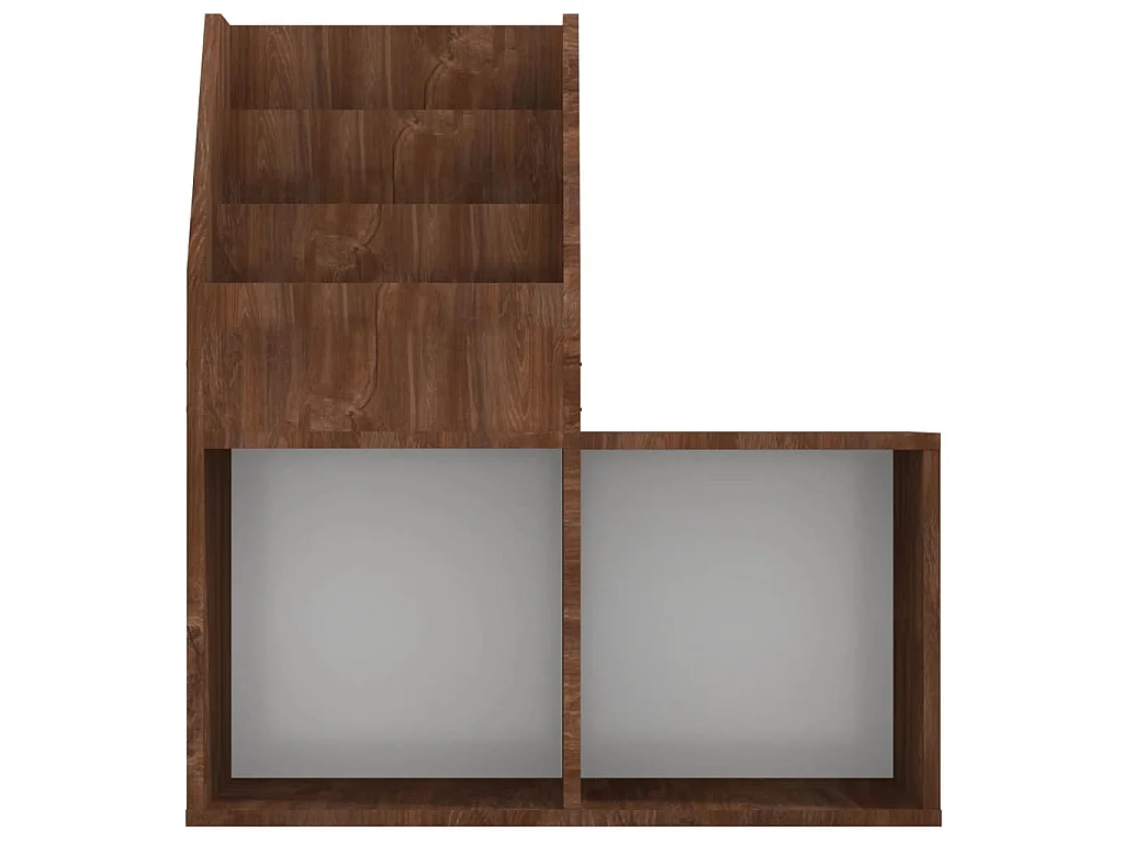 Porte-revue pour enfants Chêne marron 71x30x78,5 cm