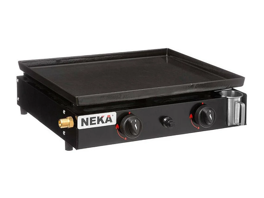 Plancha à Gaz "2 Feux" 49cm Noir