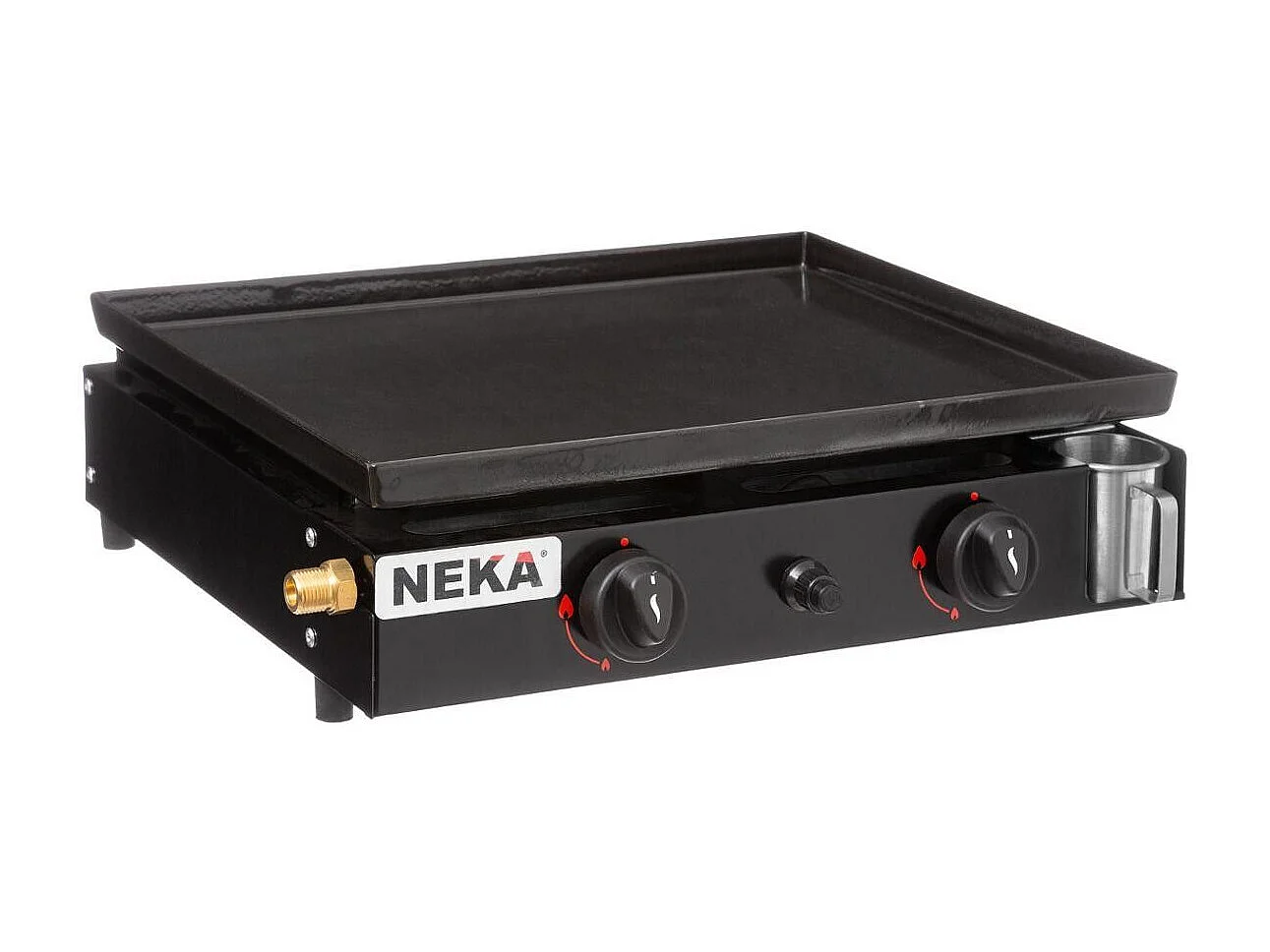 Plancha à Gaz "2 Feux" 49cm Noir