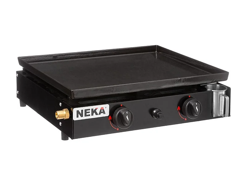 Plancha à Gaz "2 Feux" 49cm Noir