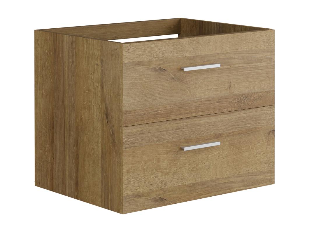 Meuble sous vasque suspendu - Coloris naturel clair - 60 cm - KAYLA