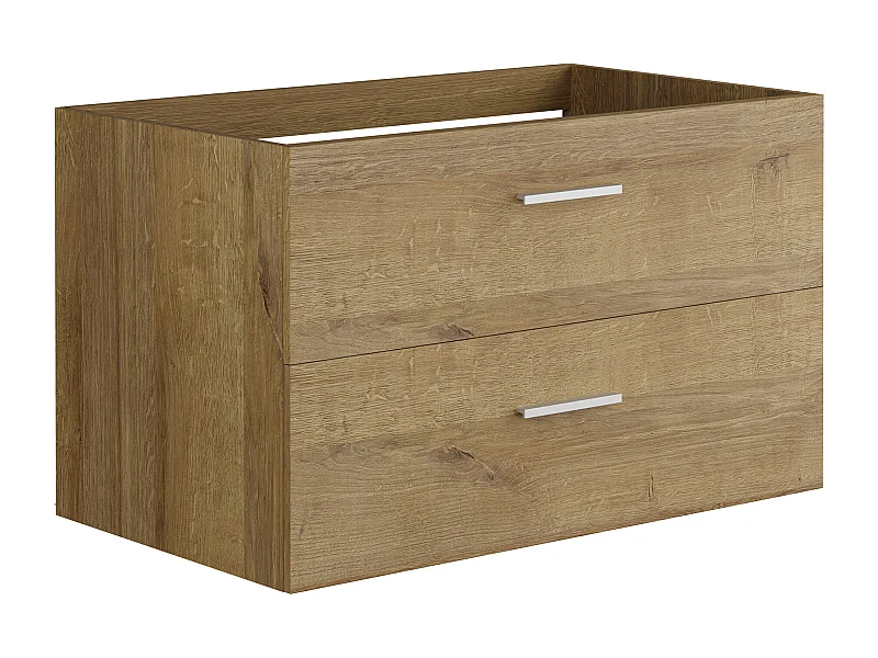 Móvel suspenso para colocar sob o lavatório cor natural clara 80 cm - KAYLA