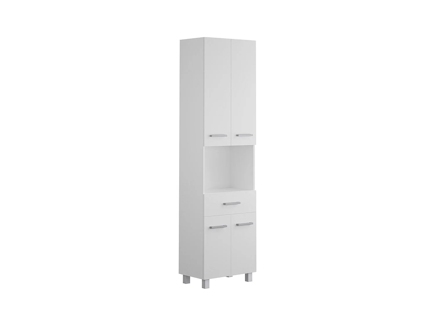 Armario de baño independiente - 180 cm - blanco - MINELA