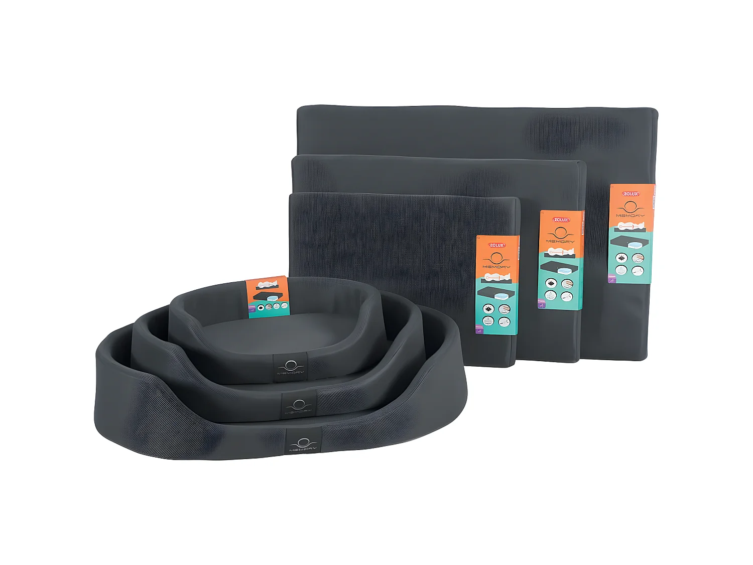 Abnehmbare Memory-Hundematratze Memory 90 cm