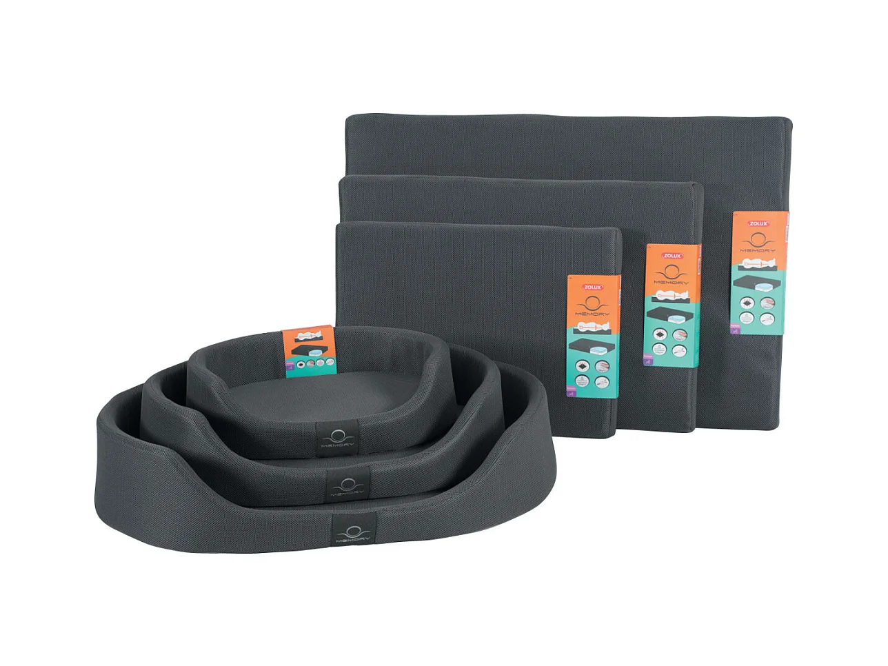 Matelas chien mémoire de forme déhoussable Memory 110 cm