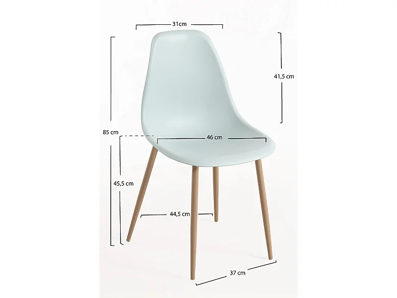 Sillas Comedor - Silla Mykle - Celadón