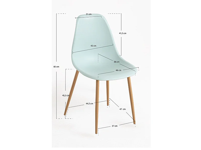 Sillas Comedor - Silla Mykle - Celadón