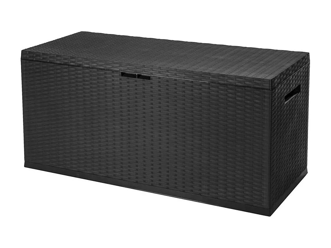 Caja de almacenaje para jardín gris oscuro 312 L