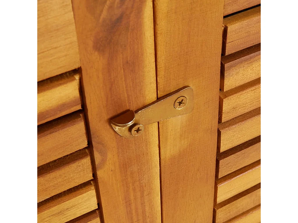 Boîte de rangement de jardin 140x87x104 cm bois massif d'acacia