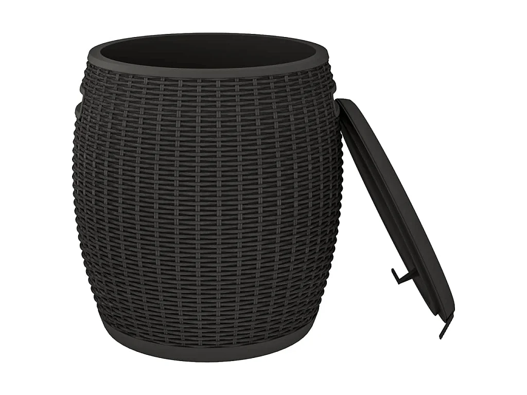 Tuinbox 4-in-1 polypropeen zwart