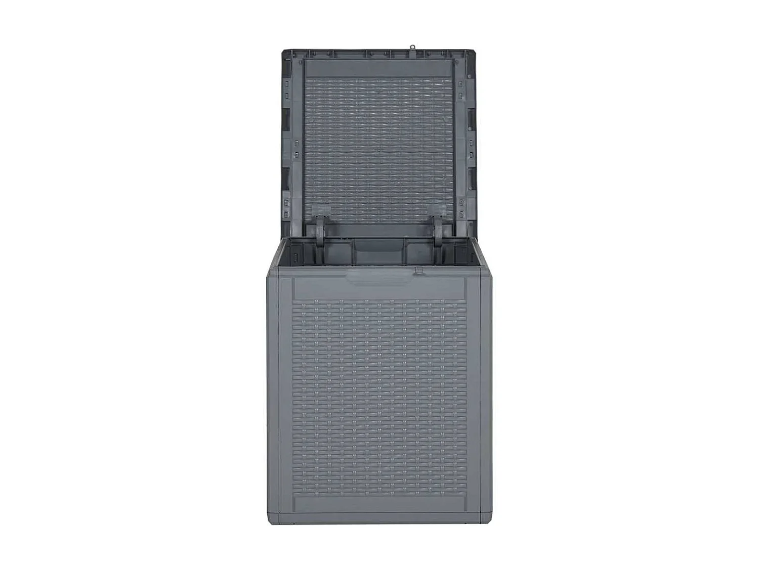 Gartenbox Grau PP Rattan 90 L