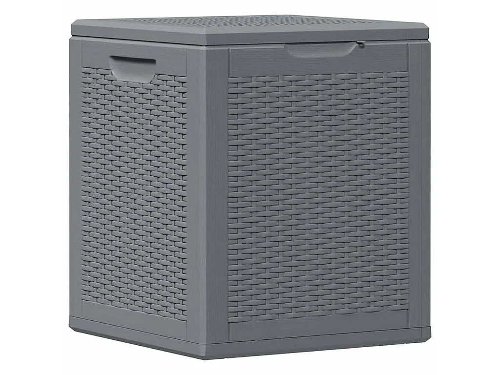 Tuinbox 90 L PP rattan grijs