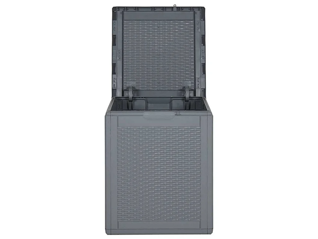 Tuinbox 90 L PP rattan grijs