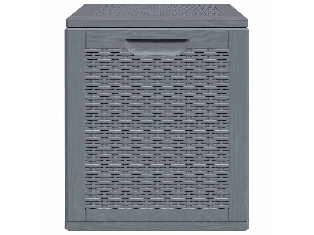 Tuinbox 90 L PP rattan grijs